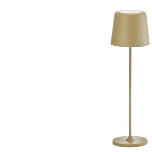 Akku-Tischleuchte  IP44   ¦ braun ¦ Maße (cm): H: 37  Ø: 10