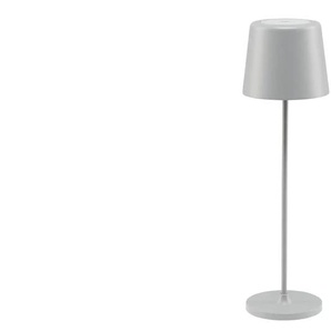Akku-Tischleuchte IP44 - grau - Materialmix - 37 cm - 10.0 | Möbel Kraft