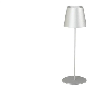 Akku-Tischleuchte - silber - Materialmix - 36 cm - 10.5 | Möbel Kraft