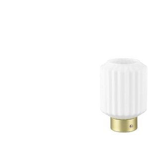 Akku-Tischleuchte - weiß - Materialmix - 13 cm - 19 cm - cm 13,0 | Möbel Kraft