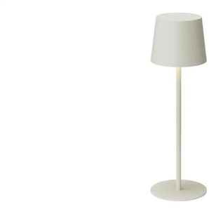 Akku-Tischleuchte - weiß - Materialmix - 33 cm - 11.0 | Möbel Kraft