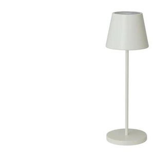 Akku-Tischleuchte - weiß - Materialmix - 34 cm - 11.0 | Möbel Kraft