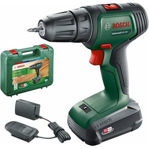 Bosch - Akkuschrauber UniversalDrill 18V (1 Akku, 18 Volt System, BohrØ in Holz 30 mm)