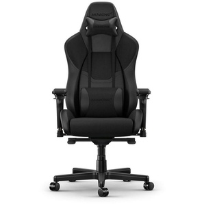 AKRacing Gaming-Stuhl Master Premium Black Softouch, Kunstleder, 4D-Armlehnen, Stahlrahmen