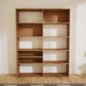 Aktenregal Eiche - Flexibles Büroregal: Hochwertige Qualität, einzigartiges Design - 151 x 196 x 34 cm, konfigurierbar