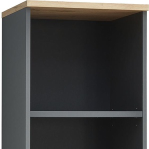 Aktenregal INNOSTYLE Memphis Büroregal Regale Gr. B/H/T: 45 cm x 107 cm x 38 cm, 4 St. offene Fächer, 4 offene Fächer-2 Schubkästen-3 Fachböden, braun (artisan eiche) Aktenregale