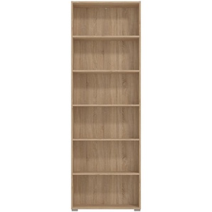 Aktenregal INOSIGN Tomar 6 Regale Gr. B/H/T: 70 cm x 211,5 cm x 24,5 cm, braun (sonoma eiche) Aktenregale Bücherregal mit viel Stauraum, Maße (BTH): 7024,5211,5 cm