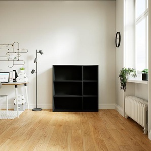 Aktenregal Schwarz - Flexibles Büroregal: Hochwertige Qualität, einzigartiges Design - 115 x 118 x 34 cm, konfigurierbar