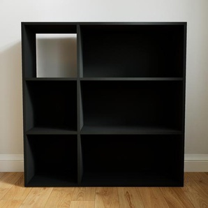 Aktenregal Schwarz - Flexibles Büroregal: Hochwertige Qualität, einzigartiges Design - 115 x 118 x 34 cm, konfigurierbar