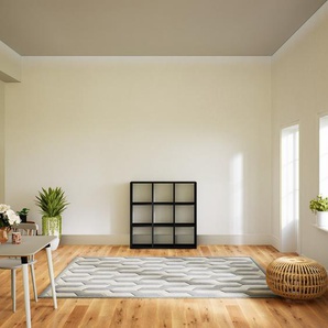 Aktenregal Schwarz - Flexibles Büroregal: Hochwertige Qualität, einzigartiges Design - 118 x 117 x 34 cm, konfigurierbar