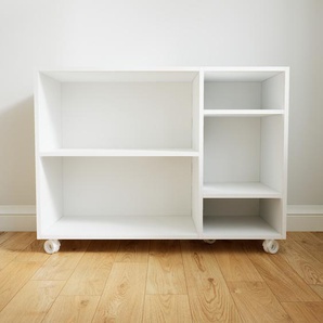 Aktenregal Weiß - Flexibles Büroregal: Hochwertige Qualität, einzigartiges Design - 115 x 87 x 47 cm, konfigurierbar