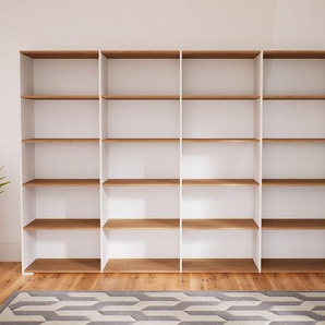 Aktenregal Weiß - Flexibles Büroregal: Hochwertige Qualität, einzigartiges Design - 300 x 196 x 47 cm, konfigurierbar