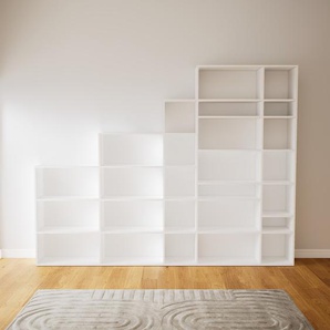 Aktenregal Weiß - Flexibles Büroregal: Hochwertige Qualität, einzigartiges Design - 303 x 233 x 34 cm, konfigurierbar
