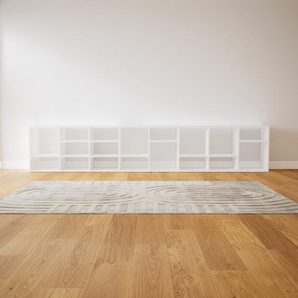Aktenregal Weiß - Flexibles Büroregal: Hochwertige Qualität, einzigartiges Design - 310 x 60 x 34 cm, konfigurierbar