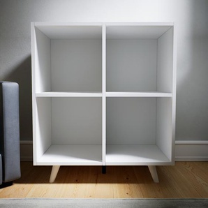 Aktenregal Weiß - Flexibles Büroregal: Hochwertige Qualität, einzigartiges Design - 79 x 91 x 47 cm, konfigurierbar