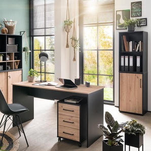 Aktenschrank »Aino« - schwarz - Holz -