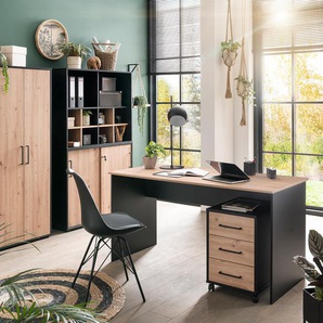 Aktenschrank »Aino« - schwarz - Holz -