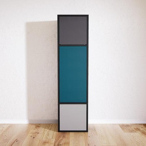 Aktenschrank Blaugrün - Flexibler Büroschrank: Türen in Graphitgrau - Hochwertige Materialien - 41 x 156 x 34 cm, Modular