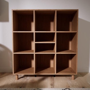 Aktenschrank Eiche - Flexibler Büroschrank: Hochwertige Qualität, einzigartiges Design - 118 x 129 x 47 cm, Modular