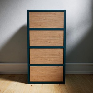 Aktenschrank Eiche - Flexibler Büroschrank: Schubladen in Eiche - Hochwertige Materialien - 41 x 79 x 34 cm, Modular