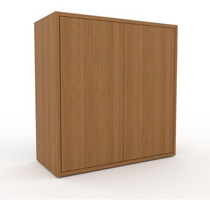 Aktenschrank Eiche - Flexibler Büroschrank: Türen in Eiche - Hochwertige Materialien - 77 x 79 x 34 cm, Modular