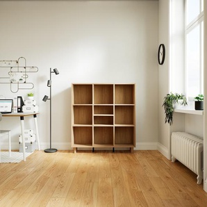 Aktenschrank Eiche - Flexibler Büroschrank: Hochwertige Qualität, einzigartiges Design - 118 x 129 x 34 cm, Modular