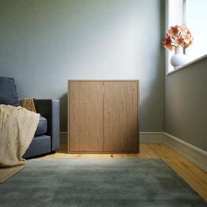 Aktenschrank Eiche - Flexibler Büroschrank: Türen in Eiche - Hochwertige Materialien - 77 x 79 x 47 cm, Modular
