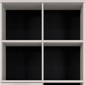 Aktenschrank GERMANIA Fenton Schränke Gr. B/H/T: 80 cm x 199 cm x 40 cm, 1 St., beige (kasch, schw) Aktenschränke mit 7 offenen Fächern in Ordnerhöhe, Tür Soft-close Funktion