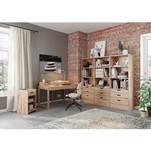 Aktenschrank Gracay 64 x 170 x 32cm Braun/Kernbuche