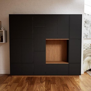 Aktenschrank Graphitgrau - Flexibler Büroschrank: Türen in Graphitgrau - Hochwertige Materialien - 228 x 200 x 34 cm, Modular