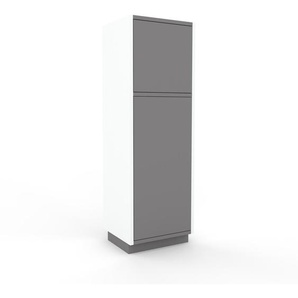 Aktenschrank Grau - Flexibler Büroschrank: Türen in Grau - Hochwertige Materialien - 41 x 124 x 35 cm, Modular