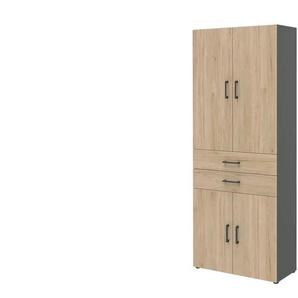 Aktenschrank Kasai | holzfarben | 80 cm | 212,5 cm | cm 33,5 |