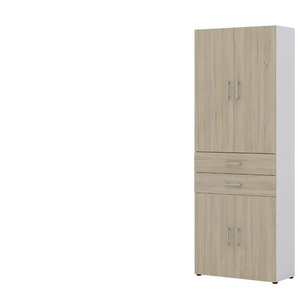 Aktenschrank Kasai | weiß | 80 cm | 212,5 cm | cm 33,5 |