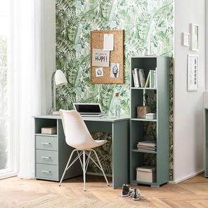 Aktenschrank Niels 164 cm 65 x 164 x 41cm Grün/Mintgrau