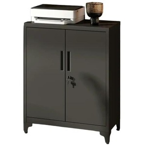 Aktenschrank - schwarz - Materialmix - 80 cm - 99,9 cm | Möbel Kraft