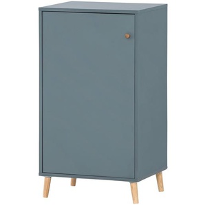 Aktenschrank I 51 x 93 x 41cm Blau/Graublau
