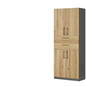 Aktenschrank  SOLIDLine ¦ grau ¦ Maße (cm): B: 80 H: 198,2 T: 40.0