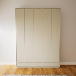 Aktenschrank Taupe - Büroschrank: Schubladen in Taupe & Türen in Taupe - Hochwertige Materialien - 190 x 258 x 47 cm, Modular
