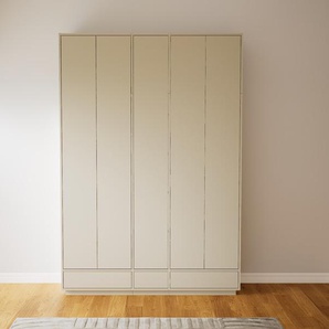 Aktenschrank Taupe - Büroschrank: Schubladen in Taupe & Türen in Taupe - Hochwertige Materialien - 190 x 258 x 47 cm, Modular