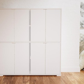 Aktenschrank Weiß - Flexibler Büroschrank: Türen in Weiß - Hochwertige Materialien - 151 x 158 x 34 cm, Modular