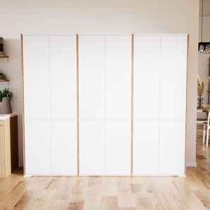 Aktenschrank Weiß - Flexibler Büroschrank: Türen in Weiß - Hochwertige Materialien - 226 x 196 x 47 cm, Modular