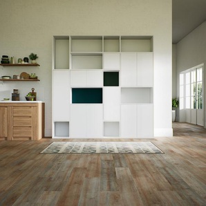 Aktenschrank Weiß - Flexibler Büroschrank: Türen in Weiß - Hochwertige Materialien - 228 x 233 x 34 cm, Modular