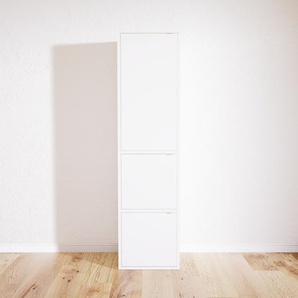 Aktenschrank Weiß - Flexibler Büroschrank: Türen in Weiß - Hochwertige Materialien - 41 x 156 x 34 cm, Modular