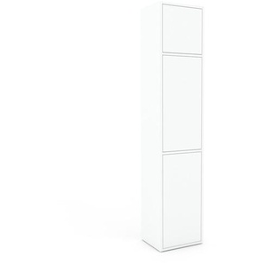 Aktenschrank Weiß - Flexibler Büroschrank: Türen in Weiß - Hochwertige Materialien - 41 x 195 x 34 cm, Modular