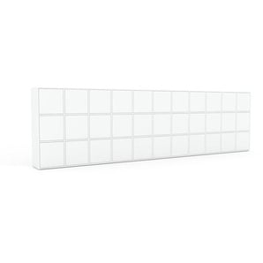 Aktenschrank Weiß - Flexibler Büroschrank: Türen in Weiß - Hochwertige Materialien - 426 x 118 x 35 cm, Modular