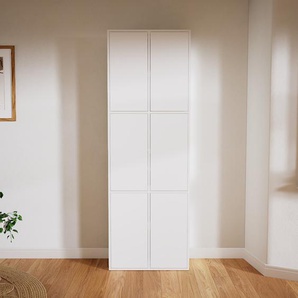 Aktenschrank Weiß - Flexibler Büroschrank: Türen in Weiß - Hochwertige Materialien - 79 x 233 x 34 cm, Modular