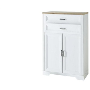 Aktenschrank - weiß - Materialmix - 86 cm - 127 cm - cm 38,0 | Möbel Kraft