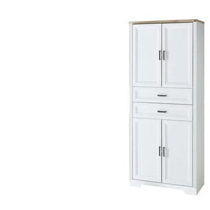 Aktenschrank - weiß - Materialmix - 86 cm - 204 cm - cm 38,0 | Möbel Kraft