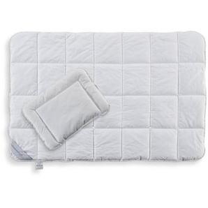 AKTION - Bettenset für Babys- und Kinder mit Karo-Steppung, 100x135 cm und 40x60 cm