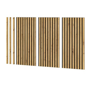 Akustikpaneel 3er Set - holzfarben - Materialmix - 40 cm - 80 cm - cm 2,0 | Möbel Kraft